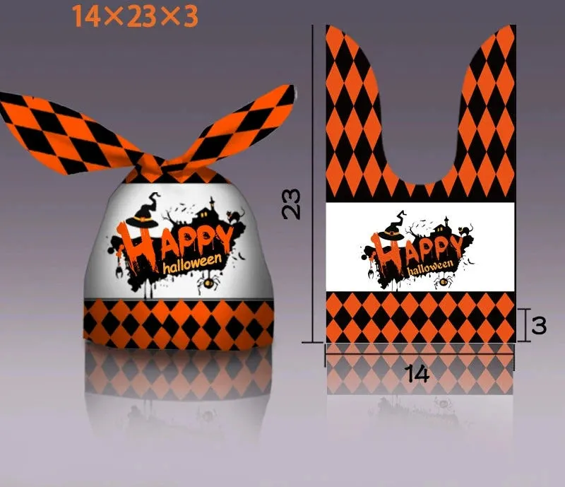 Halloween Bunny Ears Pumpkin Candy Bag