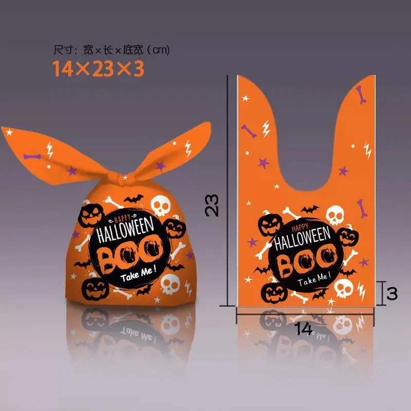 Halloween Bunny Ears Pumpkin Candy Bag