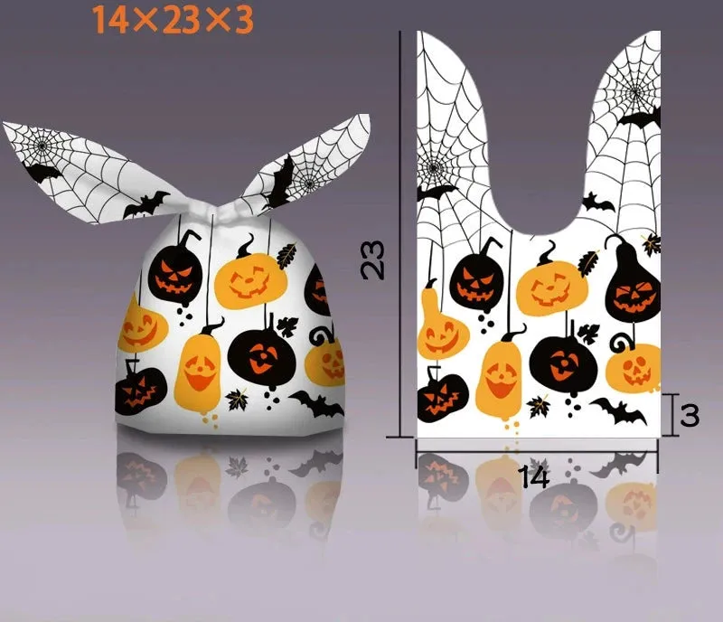 Halloween Bunny Ears Pumpkin Candy Bag