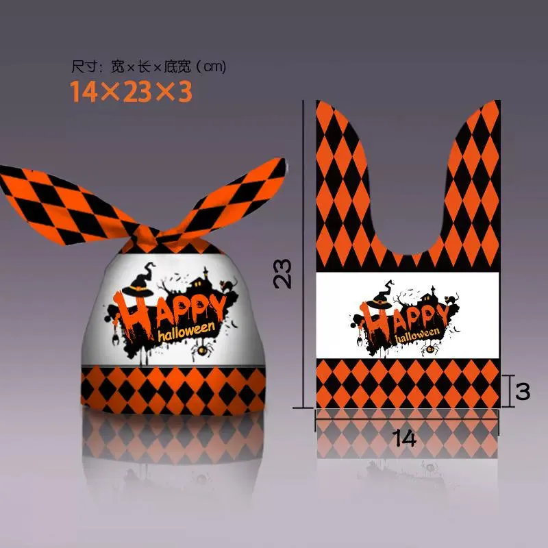 Halloween Bunny Ears Pumpkin Candy Bag