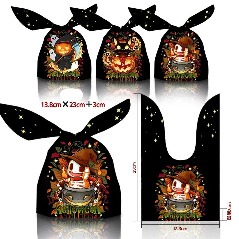 Halloween Bunny Ears Pumpkin Candy Bag