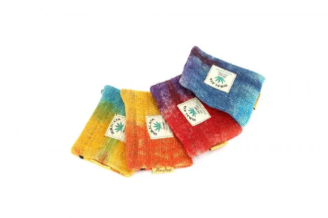 Hemp Coin Purse - Tie Dye Mushrooms -unique