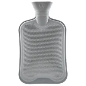 Hot Water Bottle Large 1.8L Rubber Hot Water Bottle - Grey