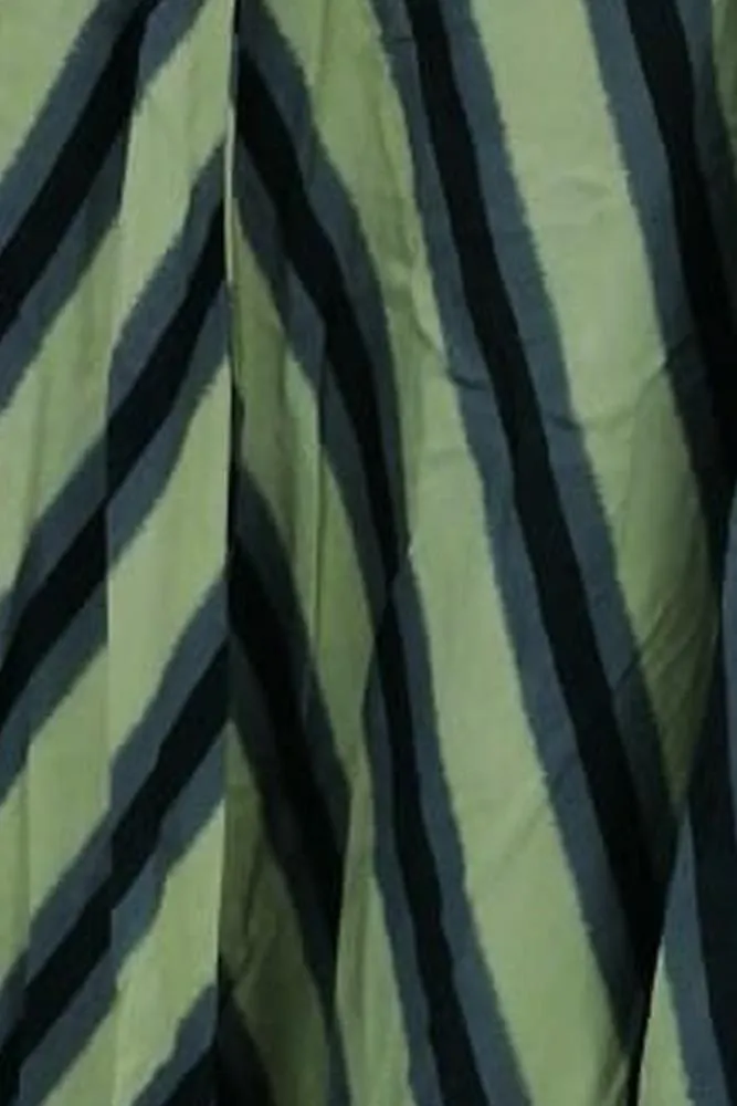 Italian Chevron Strappy Hanky Hem Dress