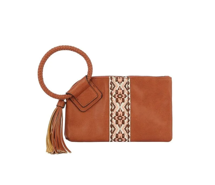 JY0379 Aztec Wristlet Clutch Bag With Tassel