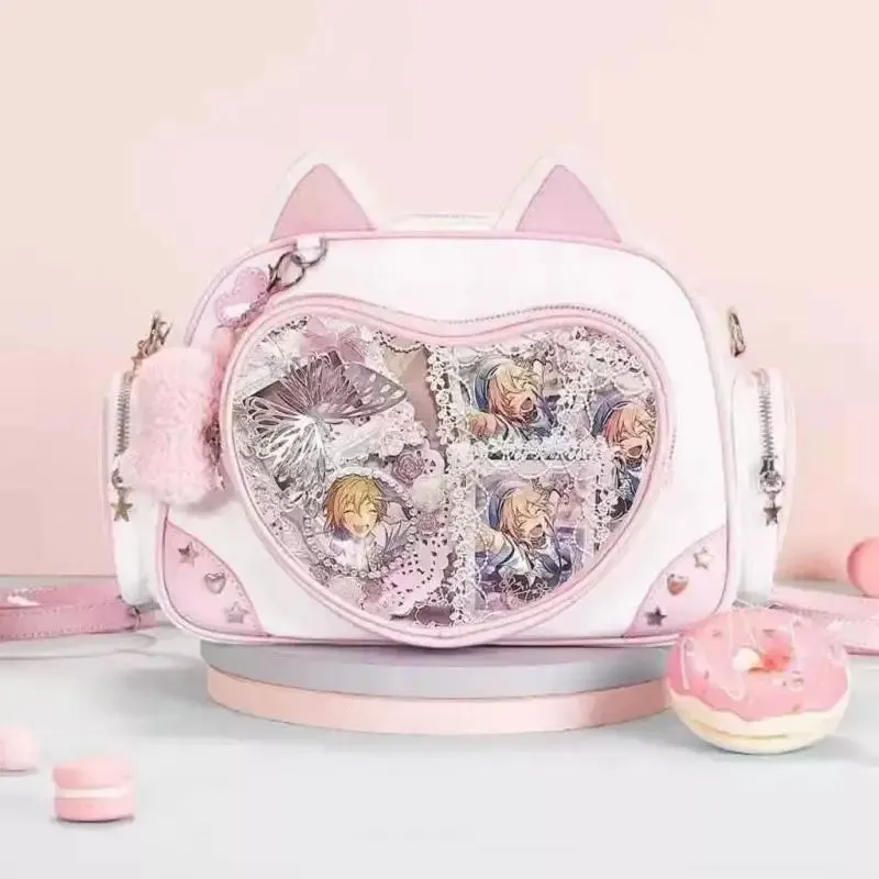 Kawaii Pink Cat Ita Bag