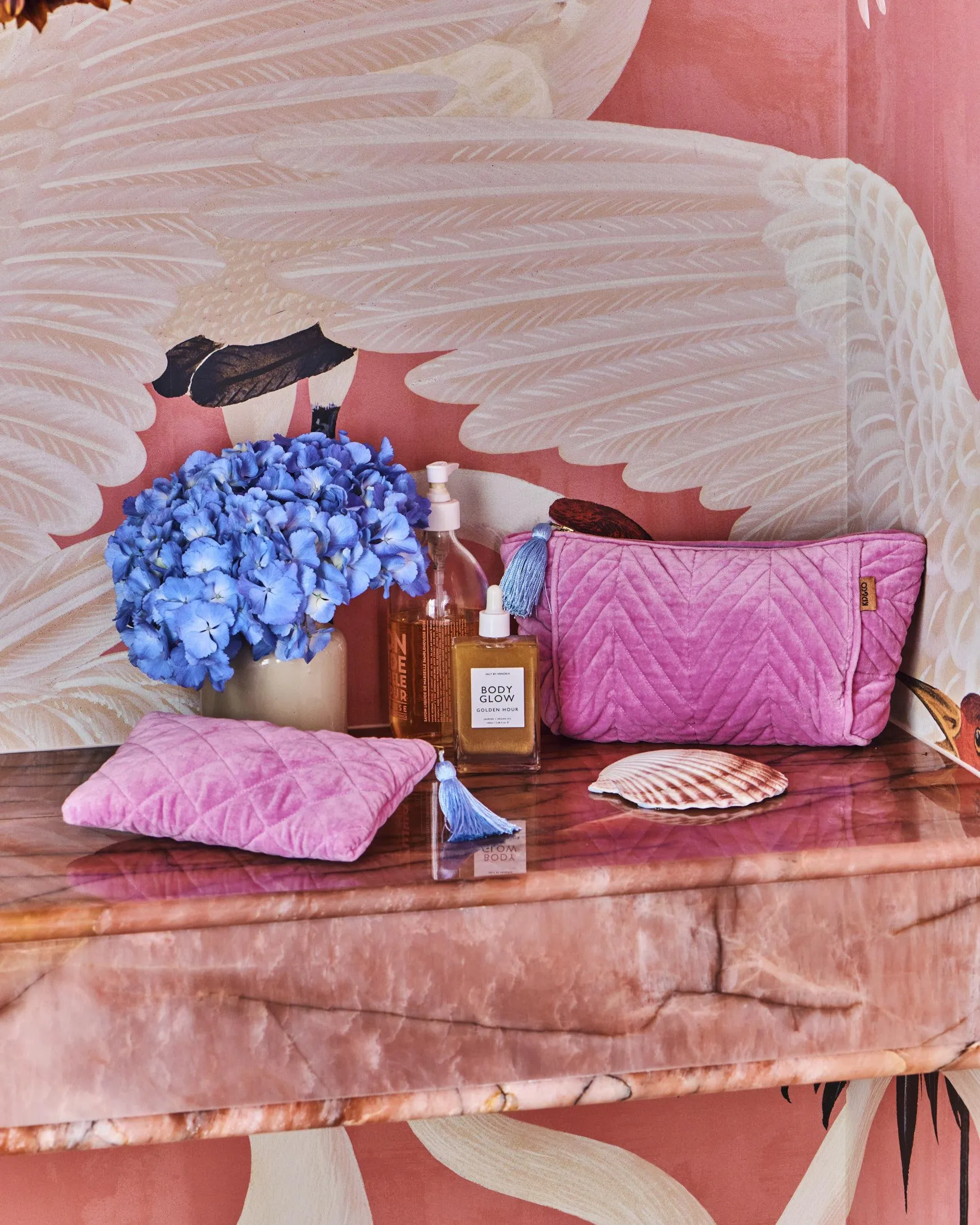 Kip & Co Velvet Cosmetic Purse - Candy Crush