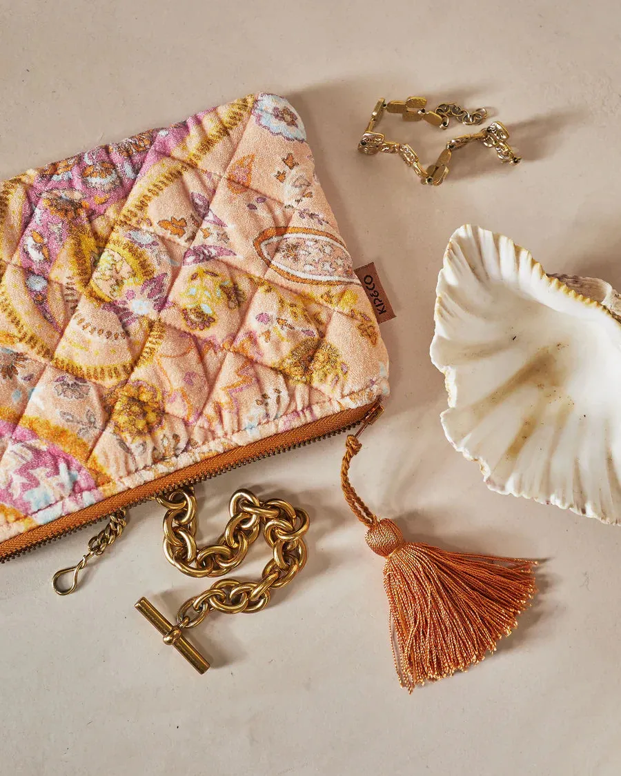 Kip & Co - Velvet Cosmetic Purse (Paisley Paradise)