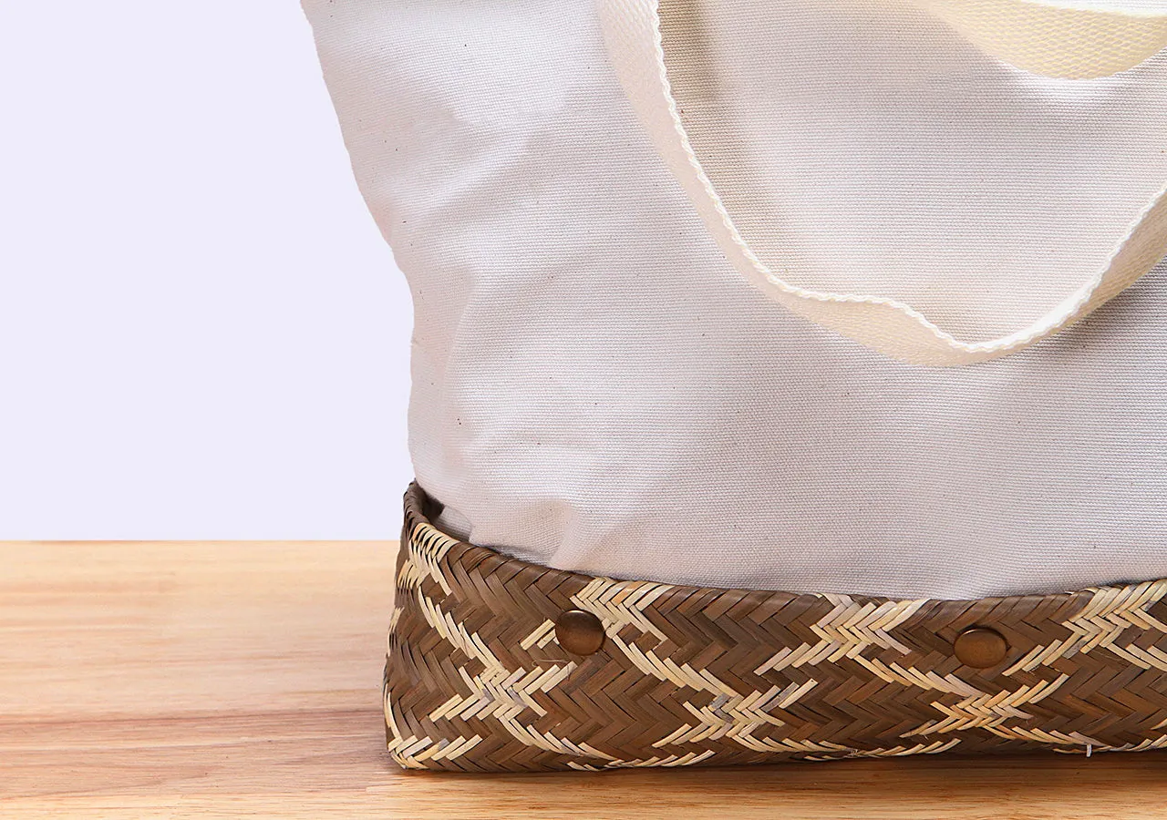 Komkrit - Bamboo And Cloth Bag (Medium)