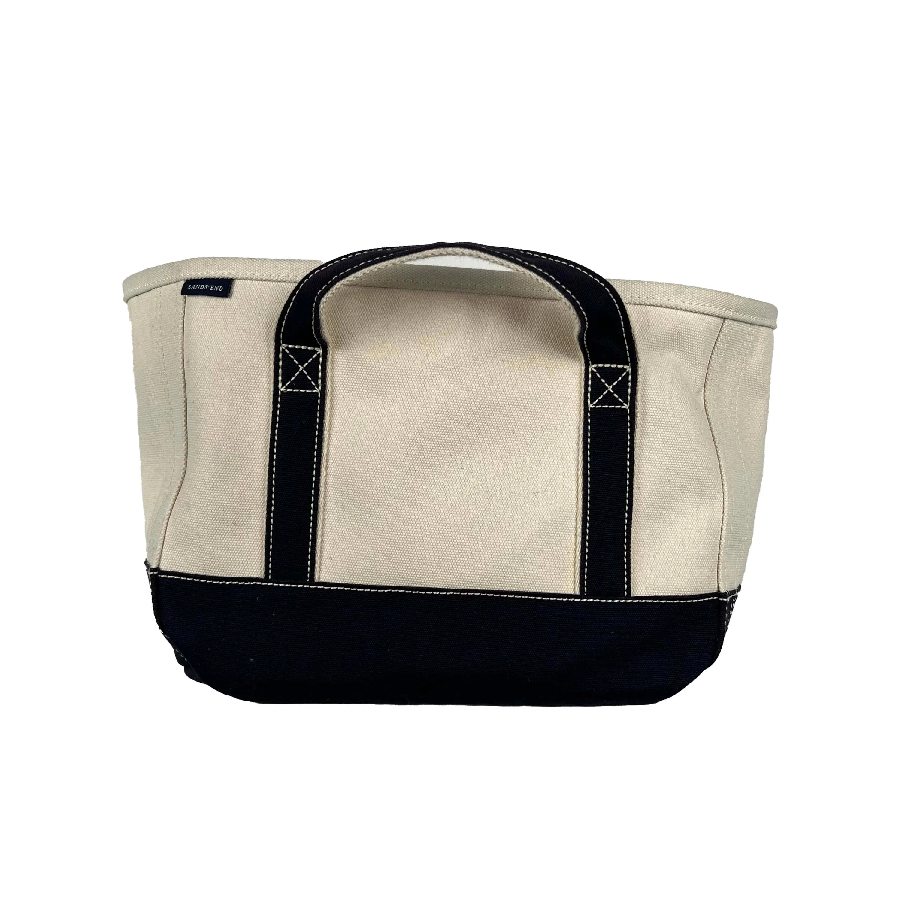 Lands End Wide Body Canvas Tote Bag