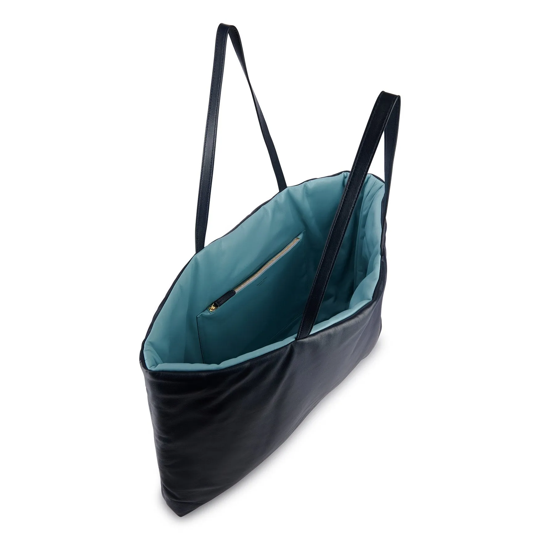 Large Reversible Pillow Tote Bag - Blu/Degas Blue