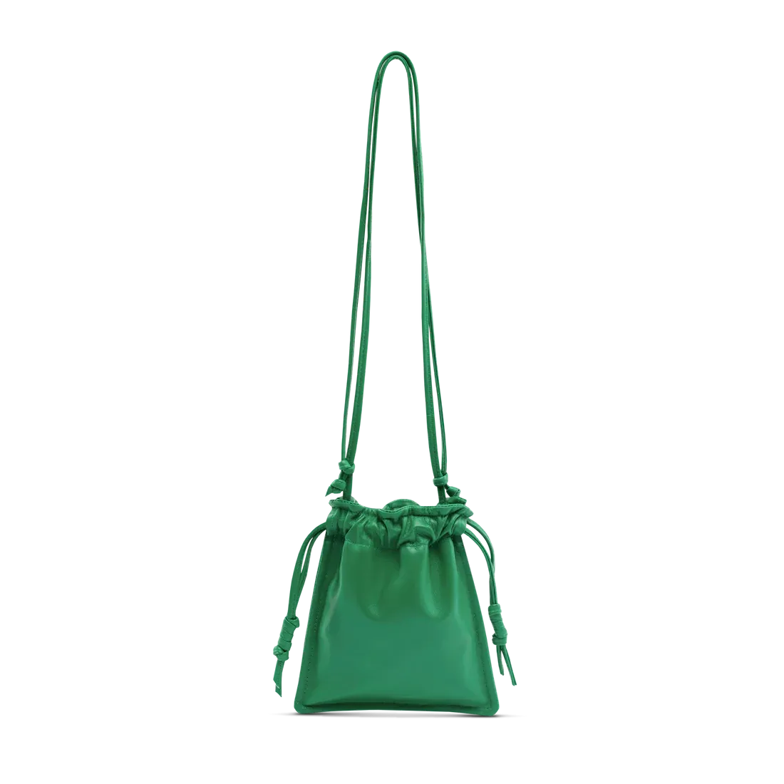 LEATHER DRAW STRING BAG