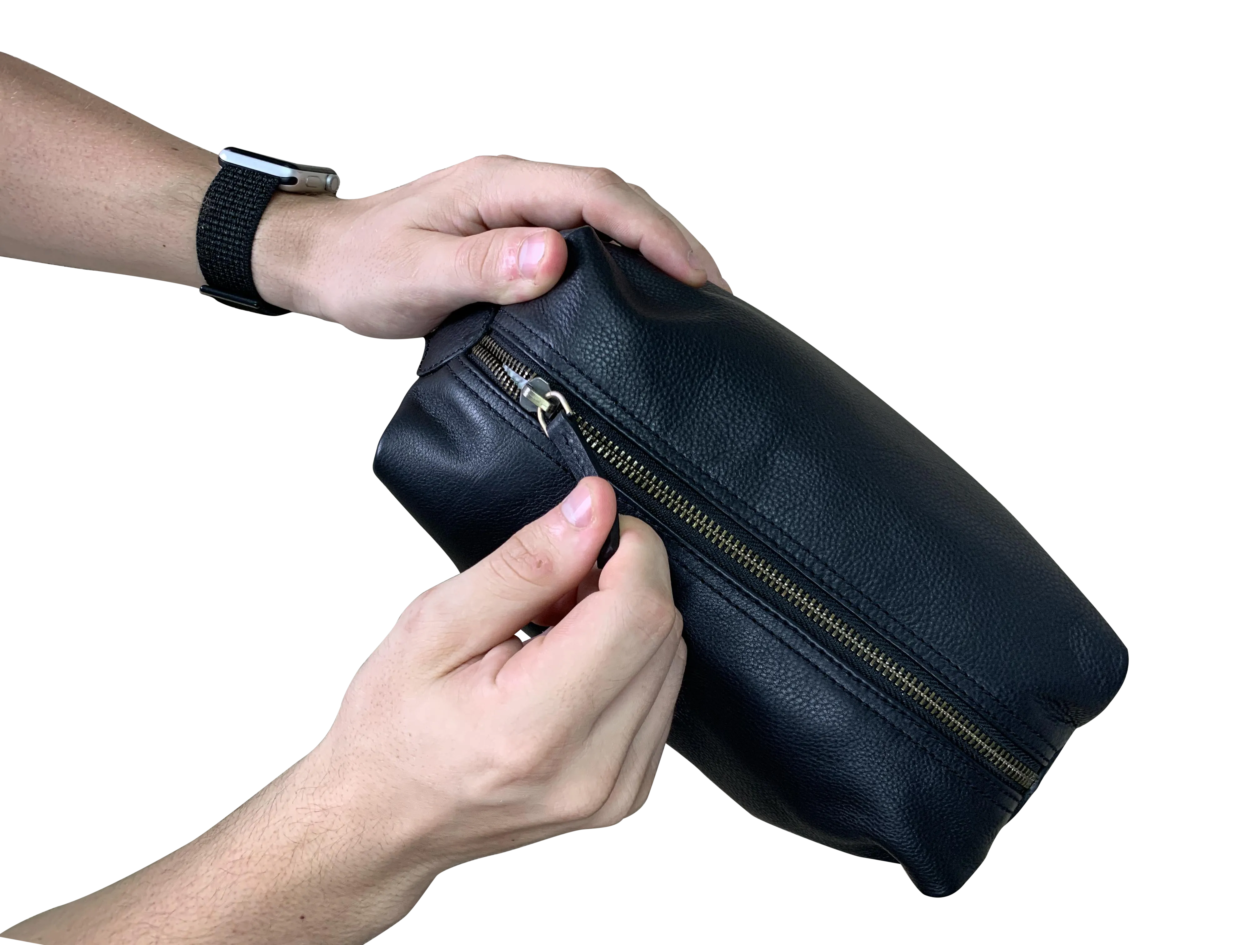 Leather Wash Bag / Toiletry Pouch