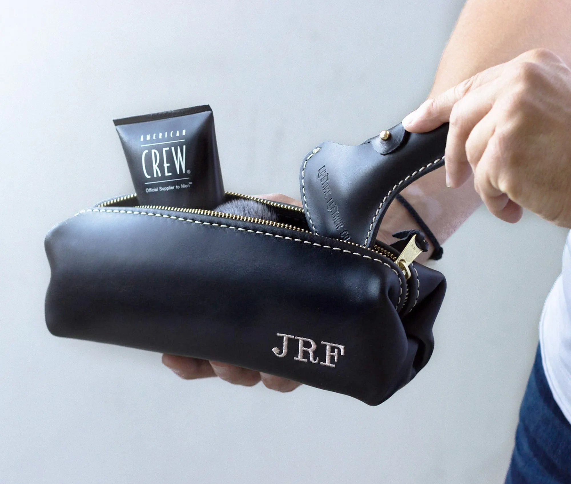 Lifetime Leather Co Men's Minimalist Shave Bag