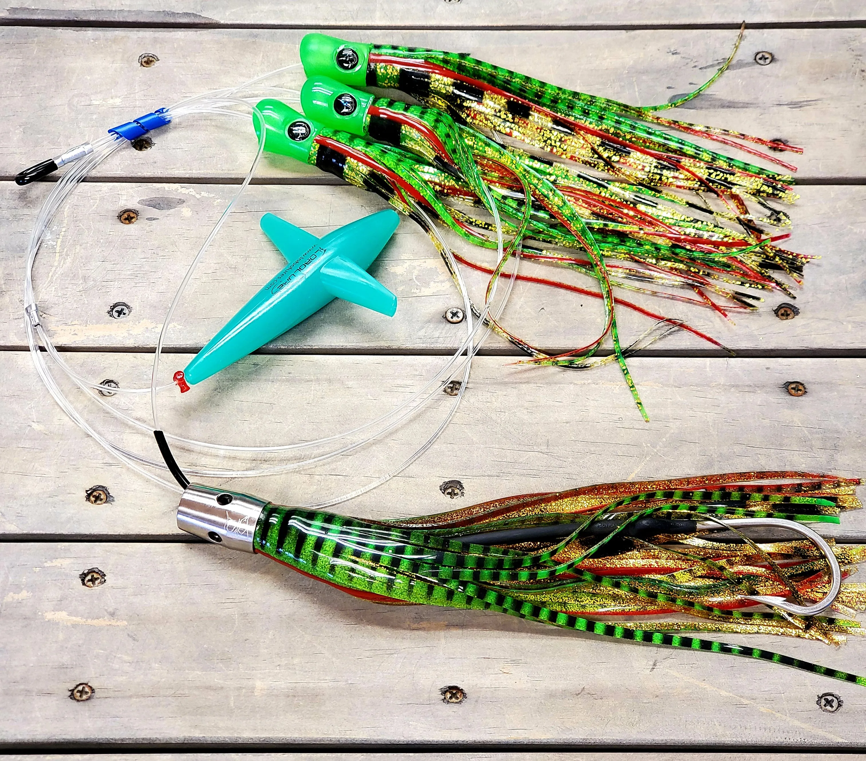 Lobo Lures #221 Tuna Magic Skipjack Hybrid UV 12" Jet Head Daisy Chain
