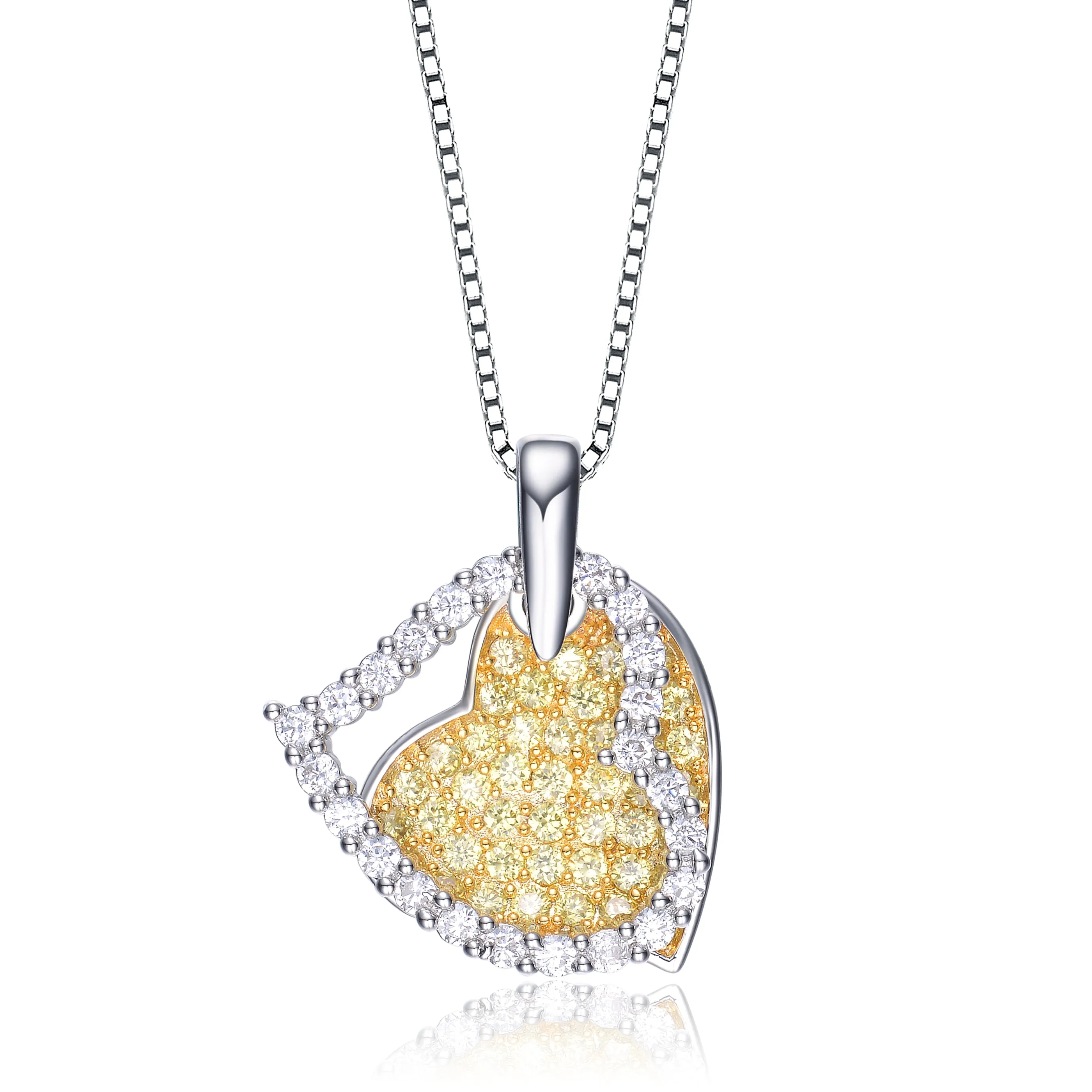Marguerite Crossover Hearts Pendant