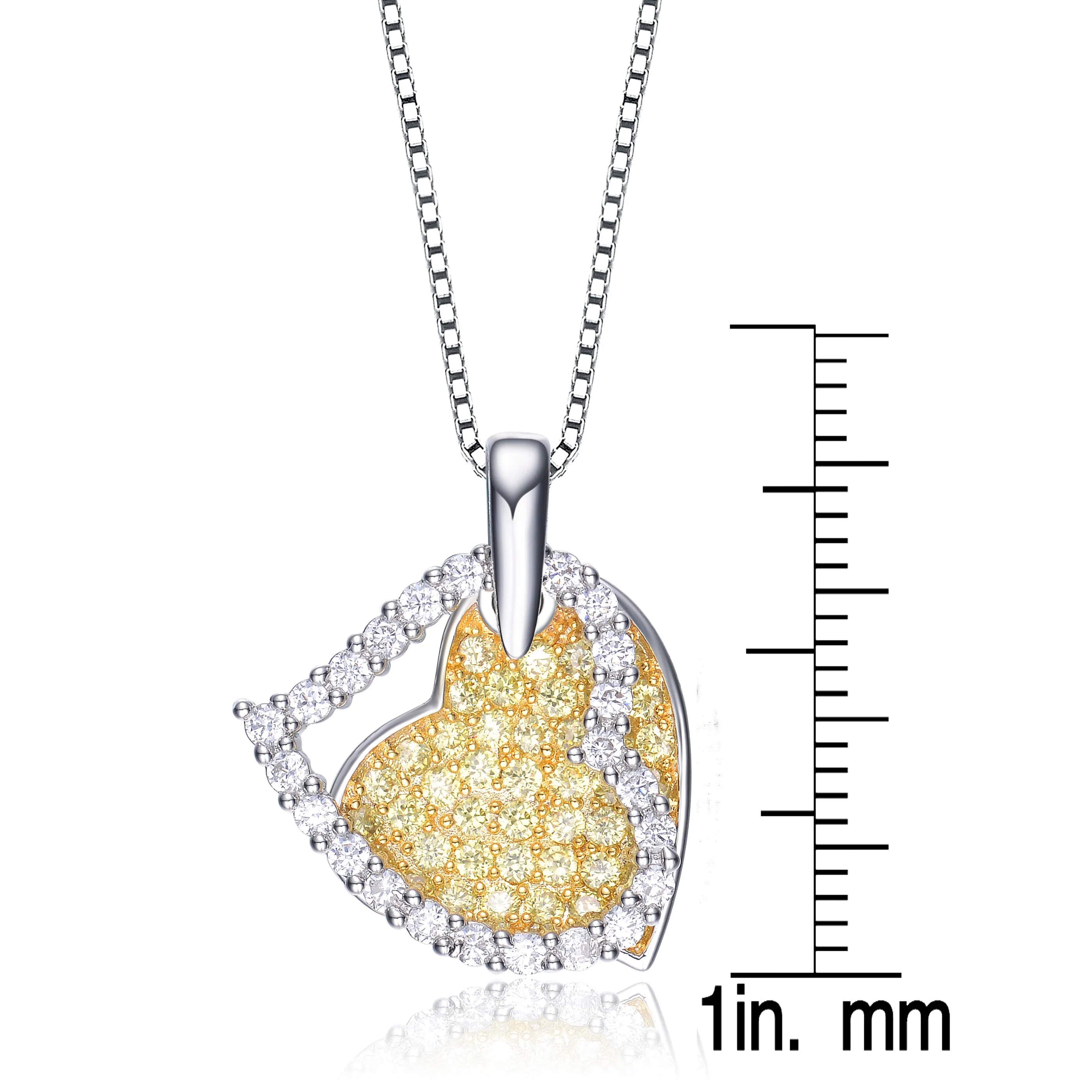 Marguerite Crossover Hearts Pendant
