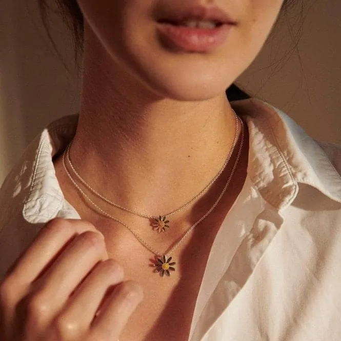 Marguerite Daisy Silver Necklace N4002