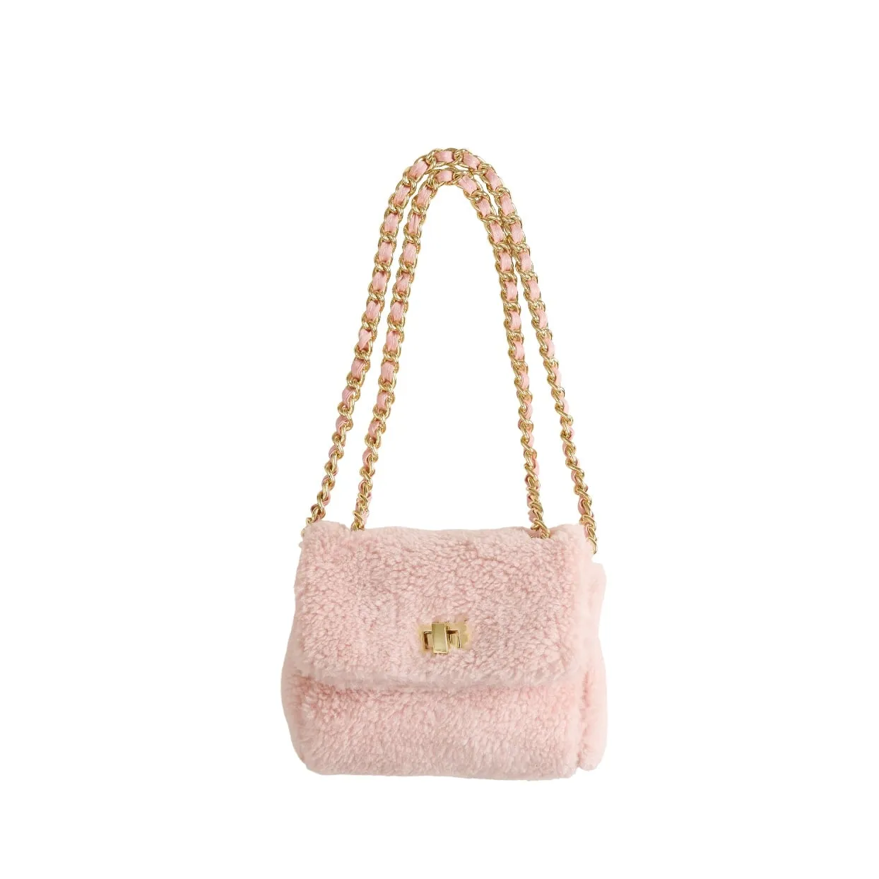 Milledeux® Small Teddy chain bag – Antique mauve