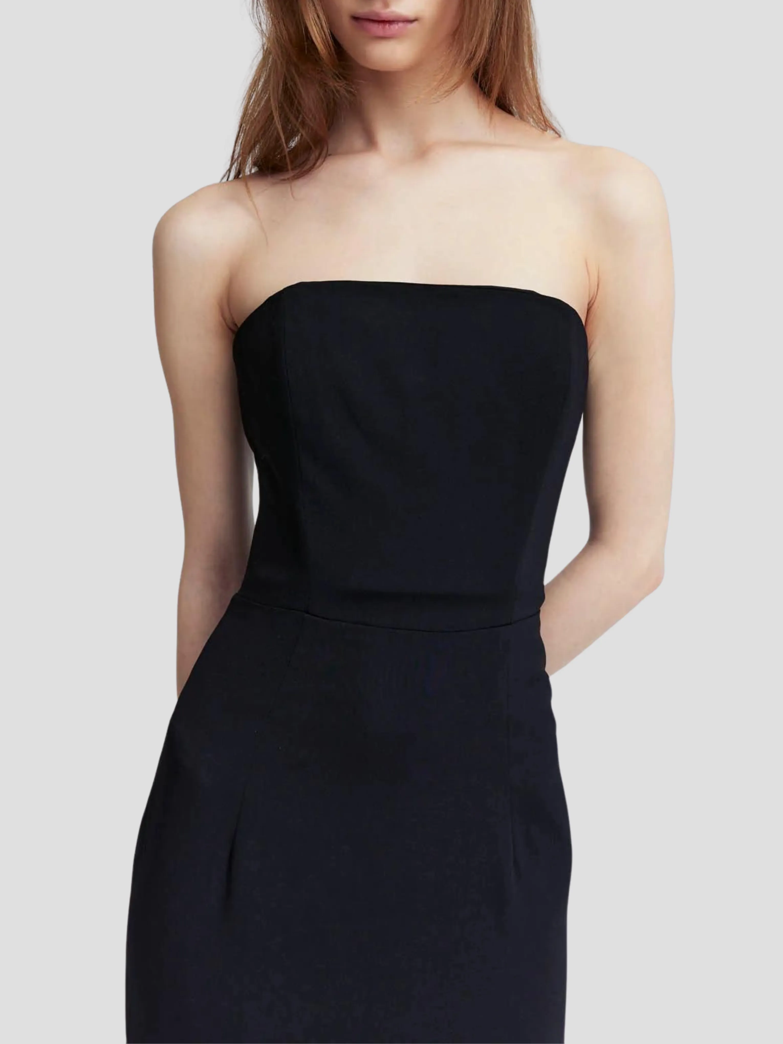 Minelli Sleeveless Dress with Feathers