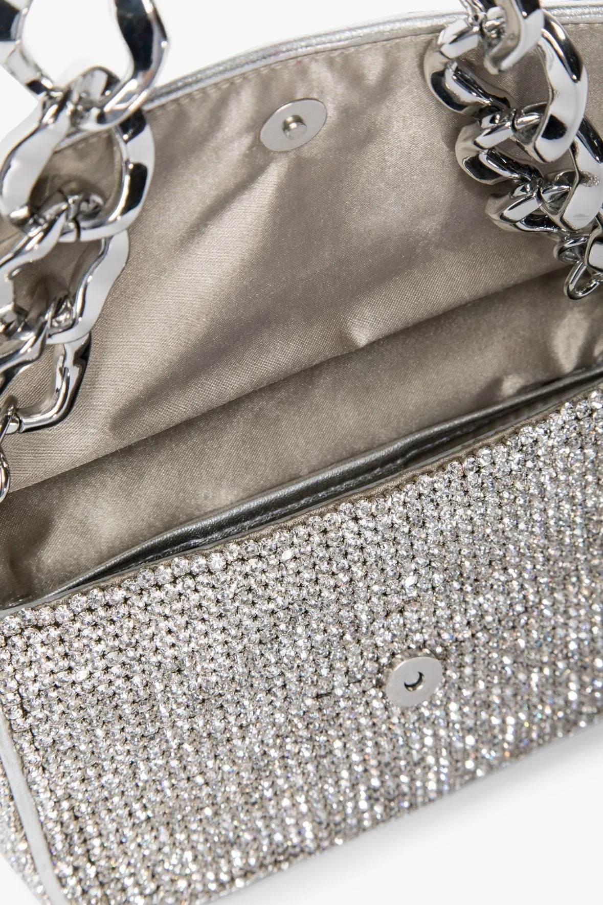 MINI TOMMY RHINESTONE BAG | SILVER