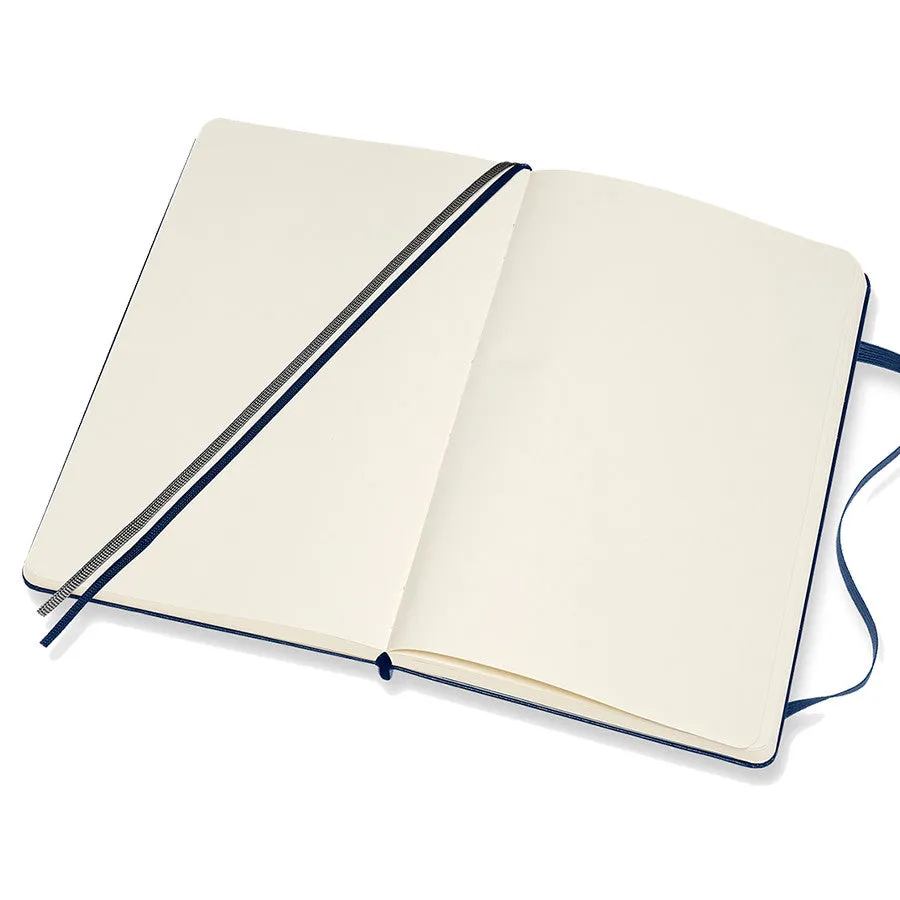 Moleskine Classic Collection Expanded Hardcover Large Notebook Sapphire Blue