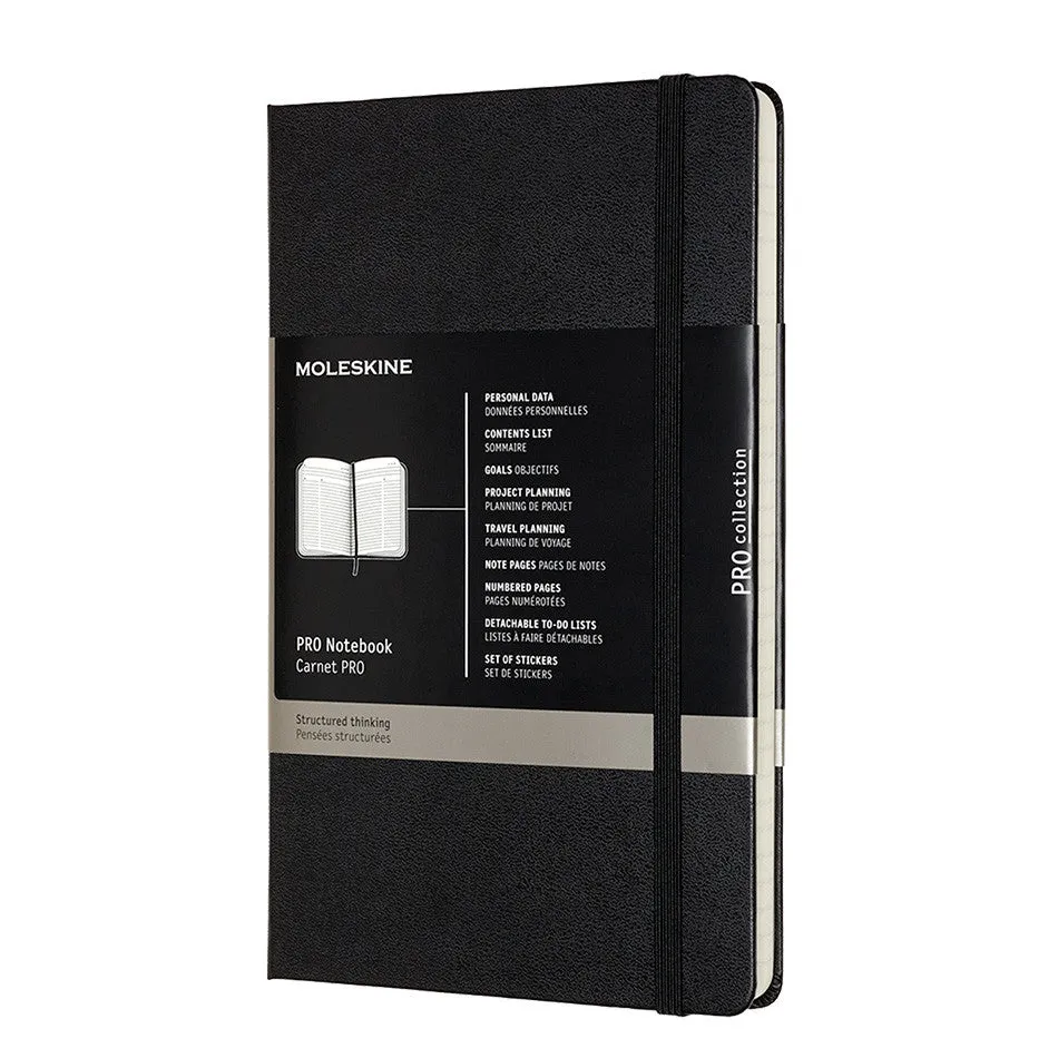 Moleskine Pro Notebook Hard Cover Large 135x210 Black