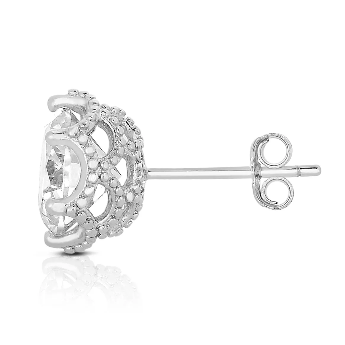 Monfort Round-cut Cubic Zirconia Earrings