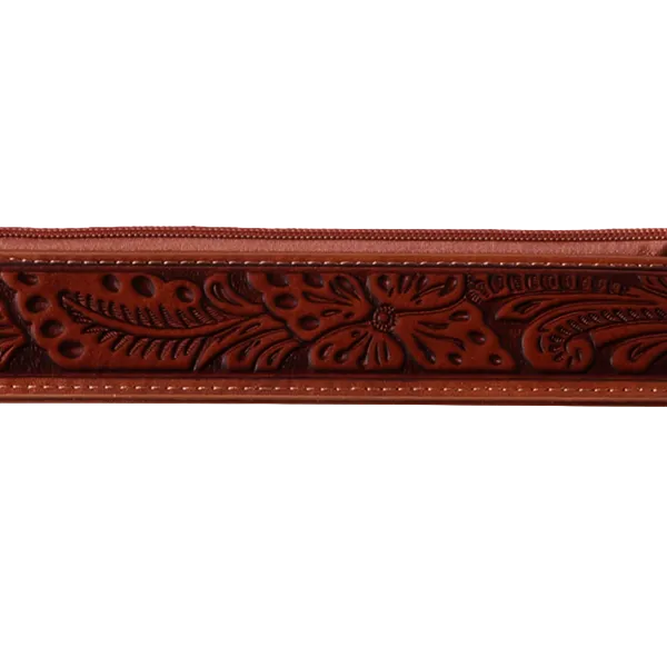Montana West Floral Hand Tooled Stadium Clear Brown Crossbody MW1257-A191BR