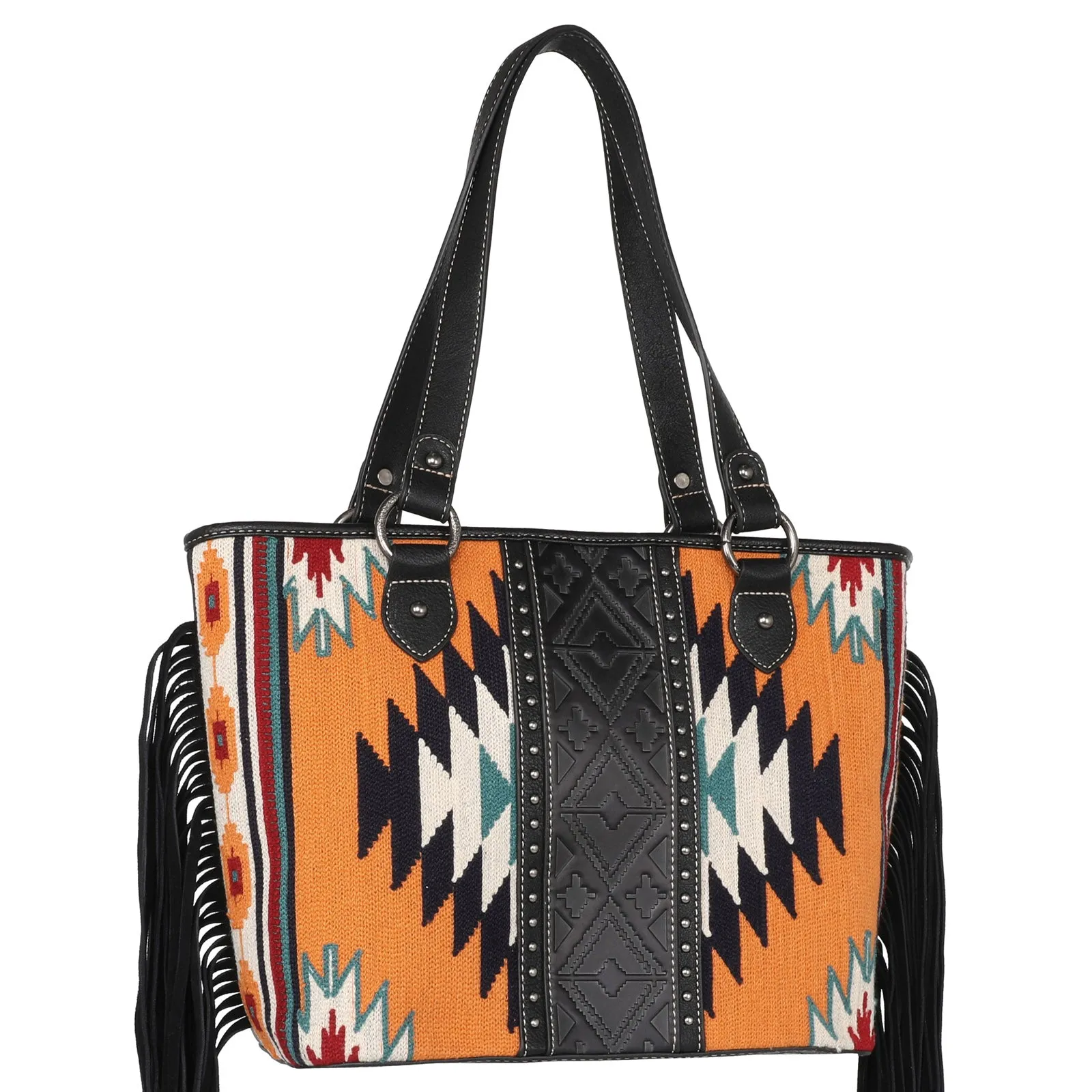 MW1172G-8317 Montana West Aztec Tapestry Concealed Carry Tote