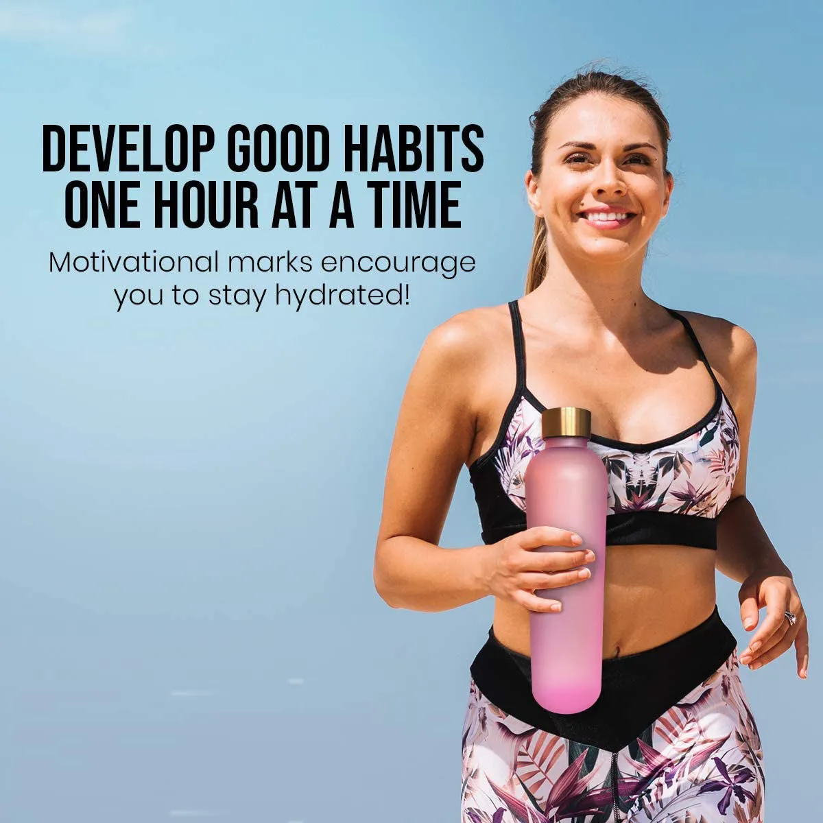 New Years Motivational Water Bottle