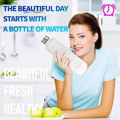 New Years Motivational Water Bottle