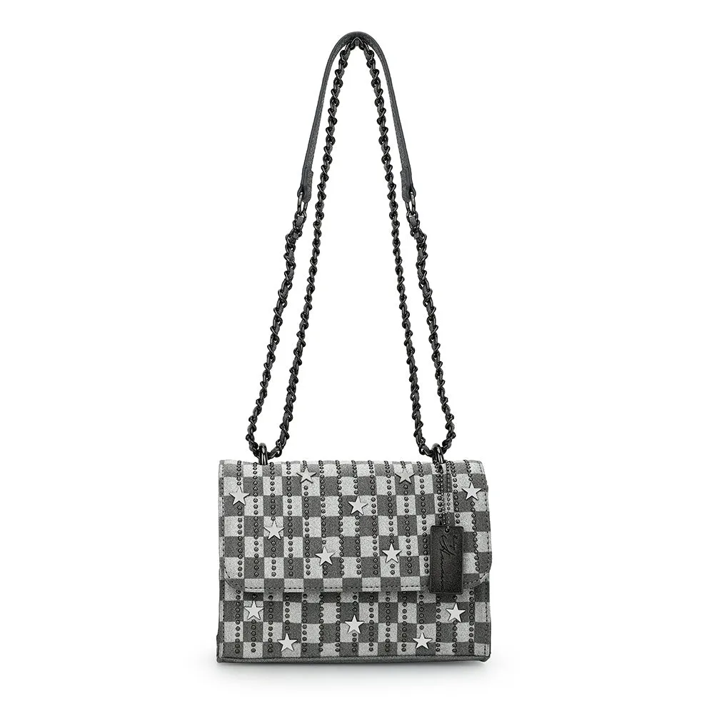 OLIVIA BAG- BLACK CHECKERED