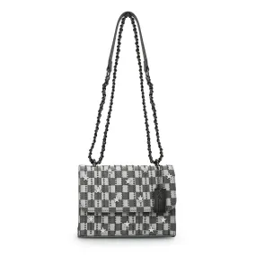 OLIVIA BAG- BLACK CHECKERED