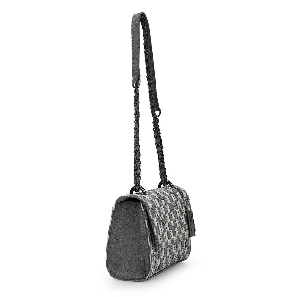 OLIVIA BAG- BLACK CHECKERED