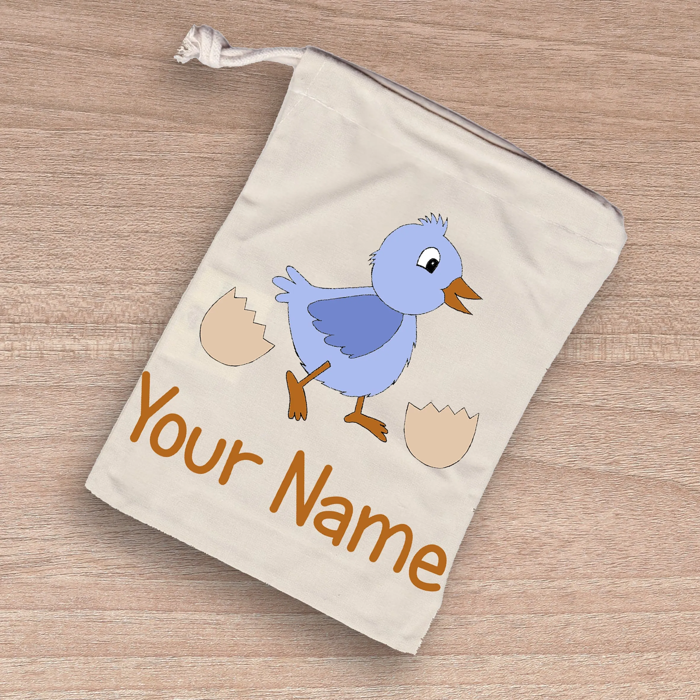 Pack of 6 personalised Easter Treat Bag-Drawstring Bag