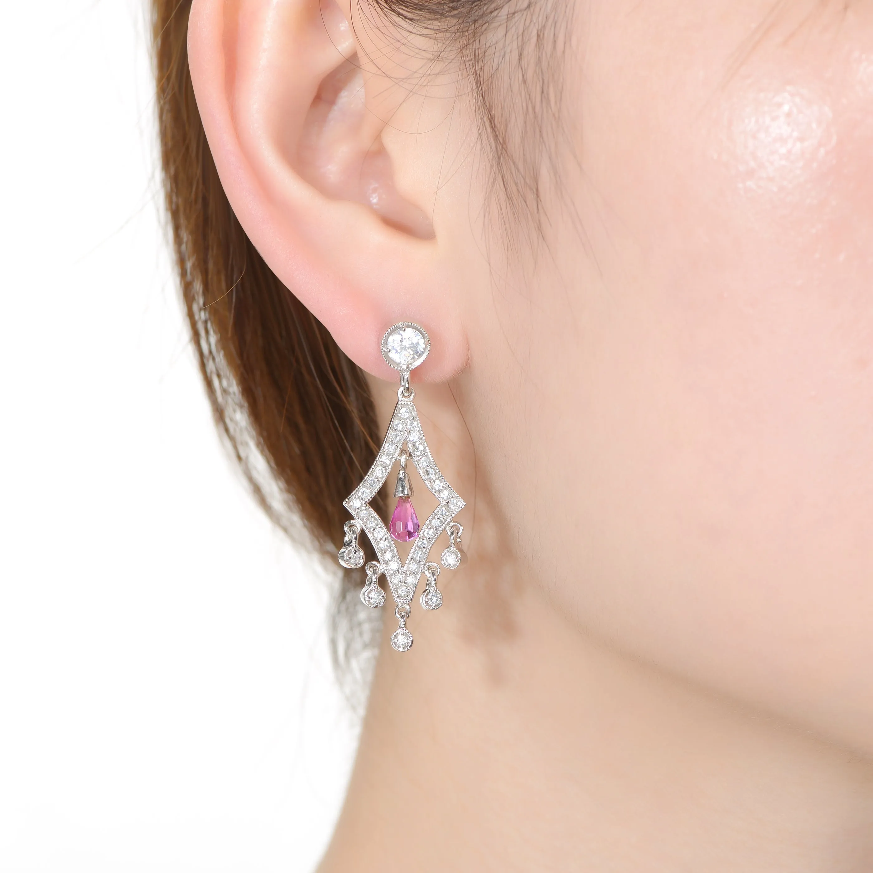 Palais Teardrop Pink Earrings