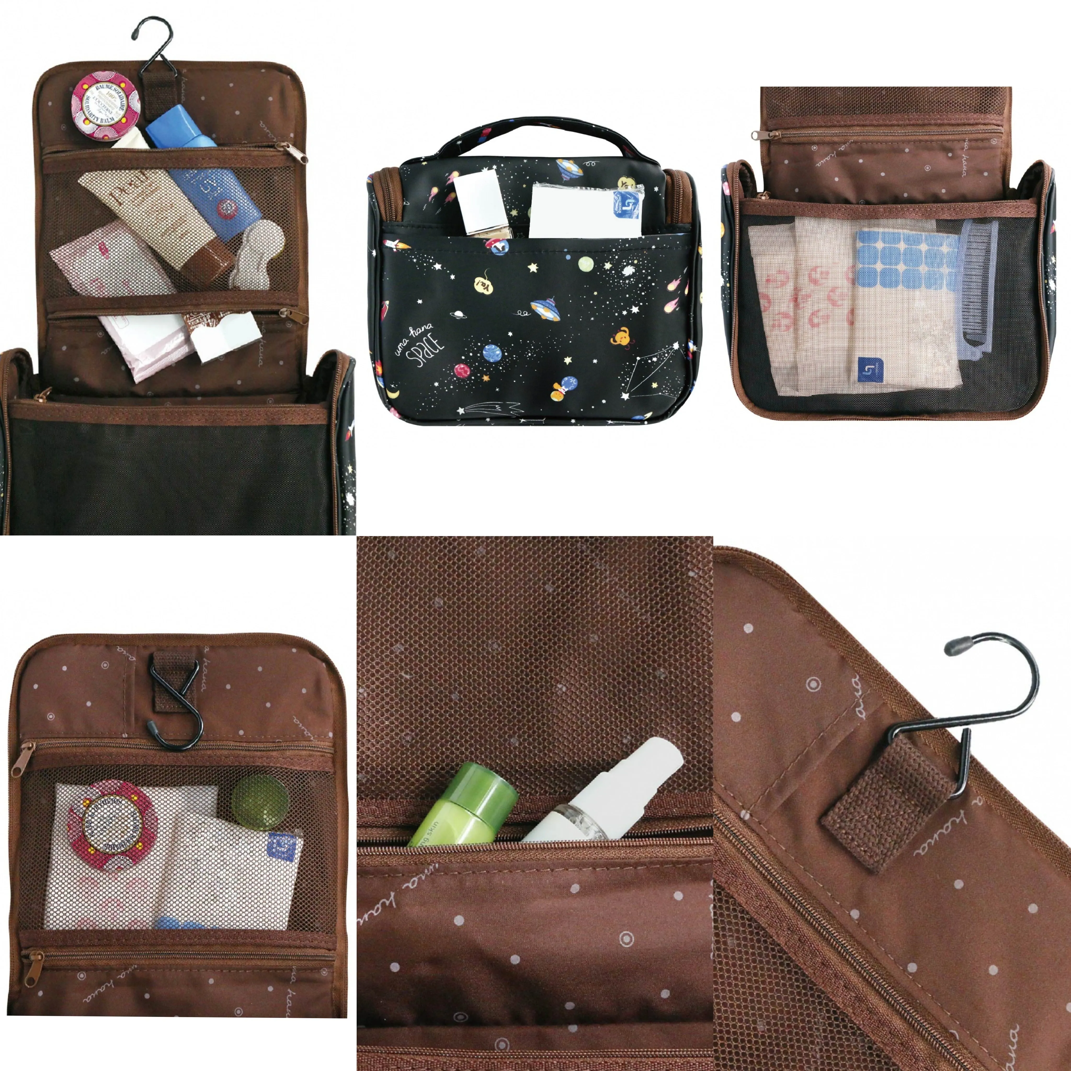 Peach Corgi Puppy Toiletry Bag