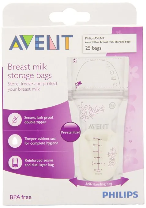 Philips Avent Breastmilk Storage Bag (25pcs x180ml x 2 Packs Bundle)