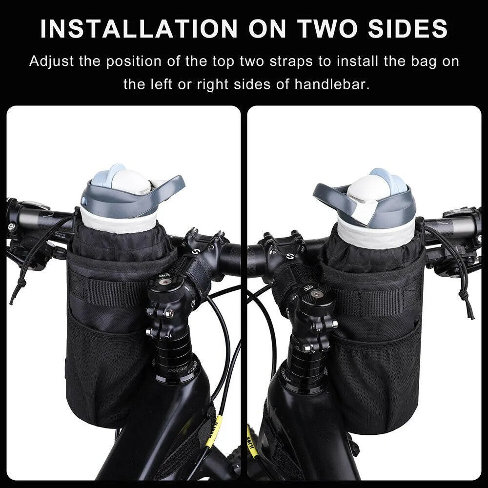 Rhinowalk Bike Bottle Holder Cycling Water Bottle Carrier Pouch Insulated Kettle MTB Road Bicycle Handlebar Bag Accessories