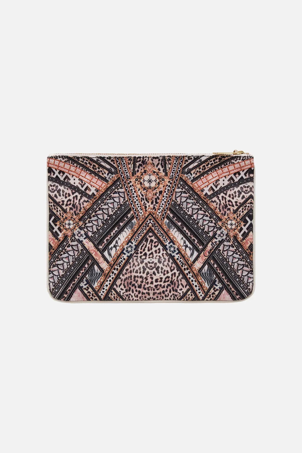 SMALL CANVAS CLUTCH MOSAIC MUSE
