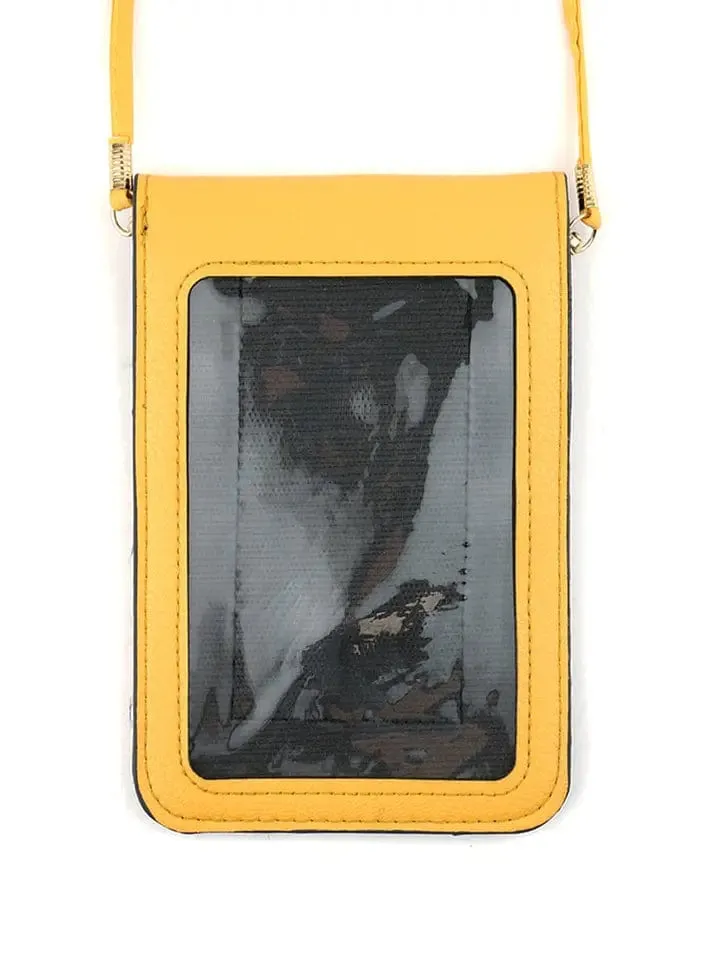 Softball Cellphone Crossbody with Clear Window