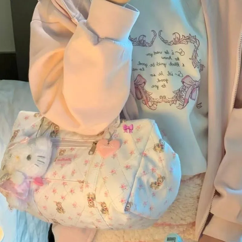 Sweet Floral Trip Tote Bag KI632