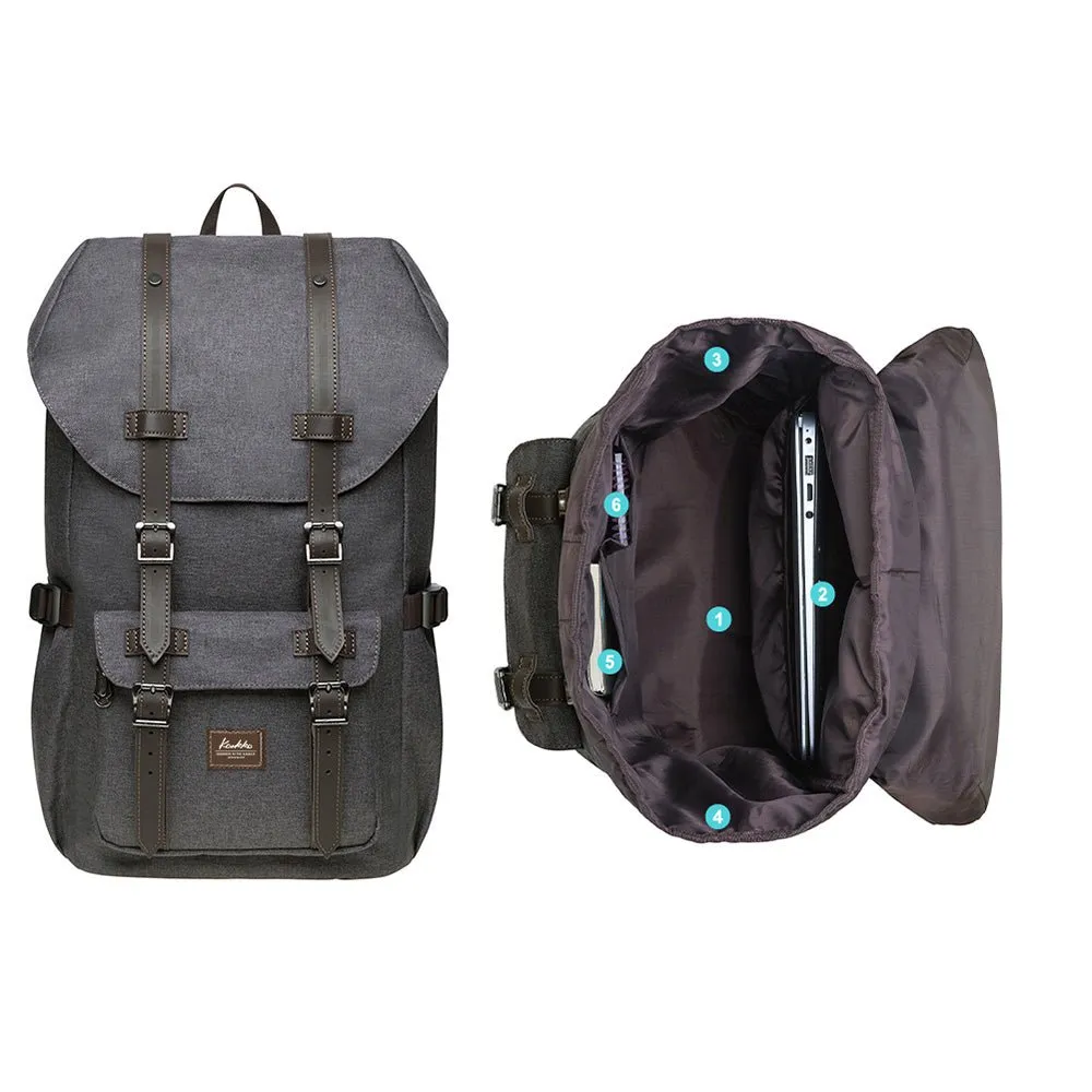 Travel Laptop Backpack, Oxford fabric( K1023-coffee)