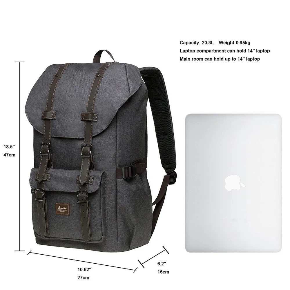 Travel Laptop Backpack, Oxford fabric( K1023-coffee)