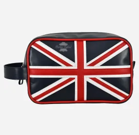 Union Jack Unisex Leather Toiletry Bag Wash Bag