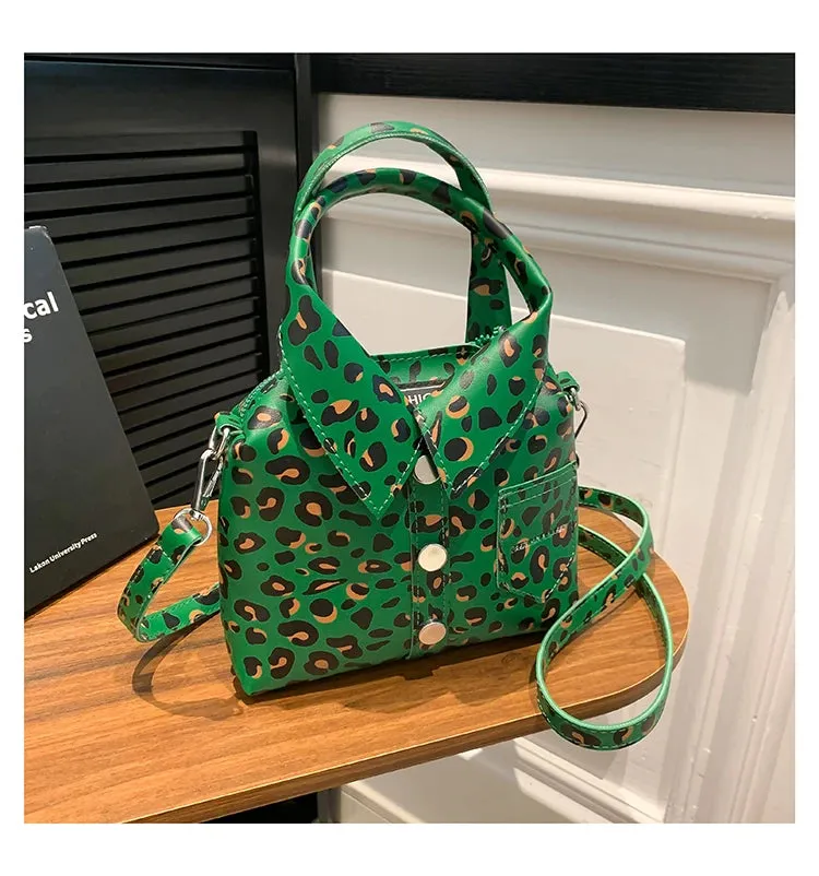 Uniwim PU Square Compact Shoulder and Crossbody Bags Unique Design High Quality Handbags for Women 2024 Designer Style Leopard Print