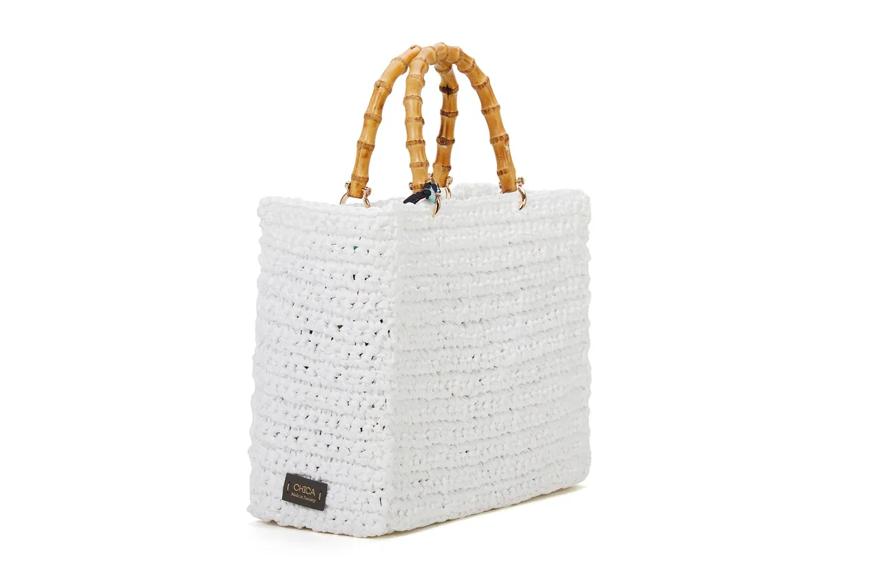 White Cocomero Large Tote Bag