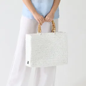 White Cocomero Large Tote Bag