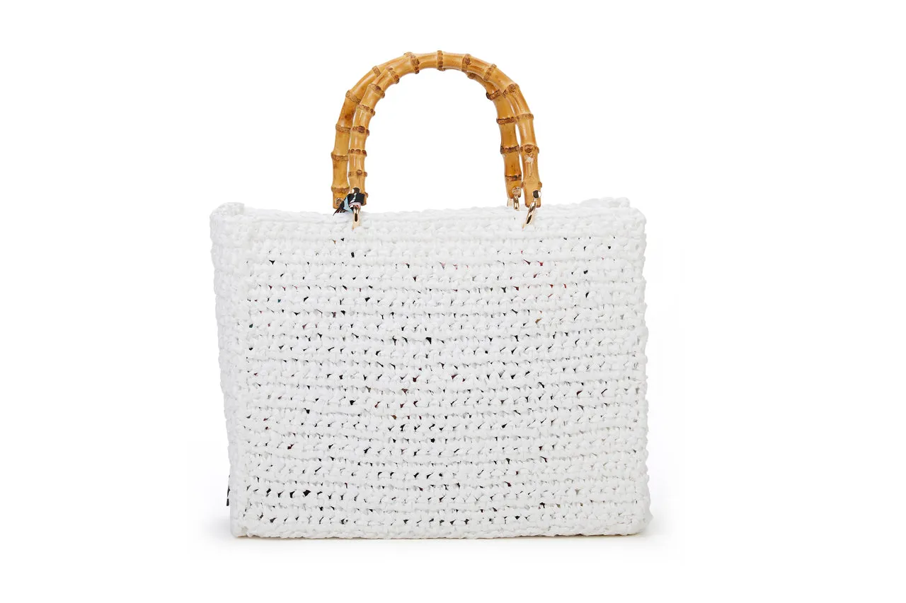 White Cocomero Large Tote Bag